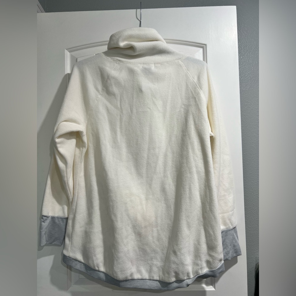 Women’s Old Navy white cream grey gray‎ pullover sweatshirt XL new NWT - Picture 2 of 7